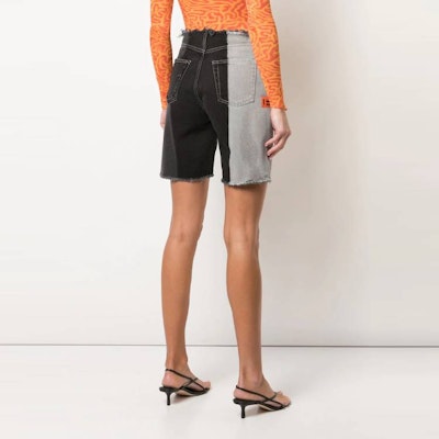 (Women) HERON PRESTON Raw Hem Patchwork Denim Shorts Women Black HWYC006R20797004R100 Shop (Women) HERON PRESTON Raw Hem Patchwork Denim Shorts Women Black HWYC006R20797004R100