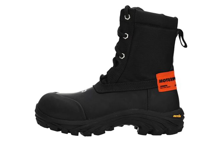 (Women) Heron Preston Short Boots 'Logo Black' HWIA023E20LEA0011022