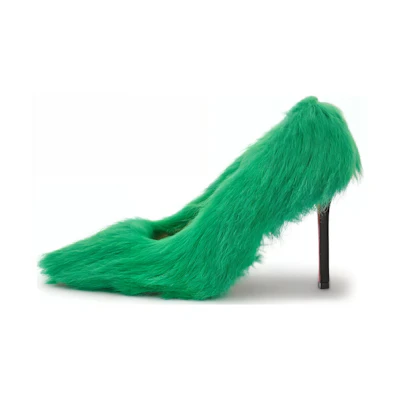 (W) Heron Preston Stiletto 'Green Leather'