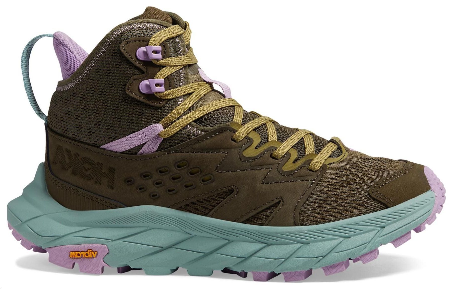 Order (W) HOKA Anacapa Breeze Mid 'Dark Olive Agave' – Kasut Outdoor Hijau Zaitun Gelap 1134506-DOAG