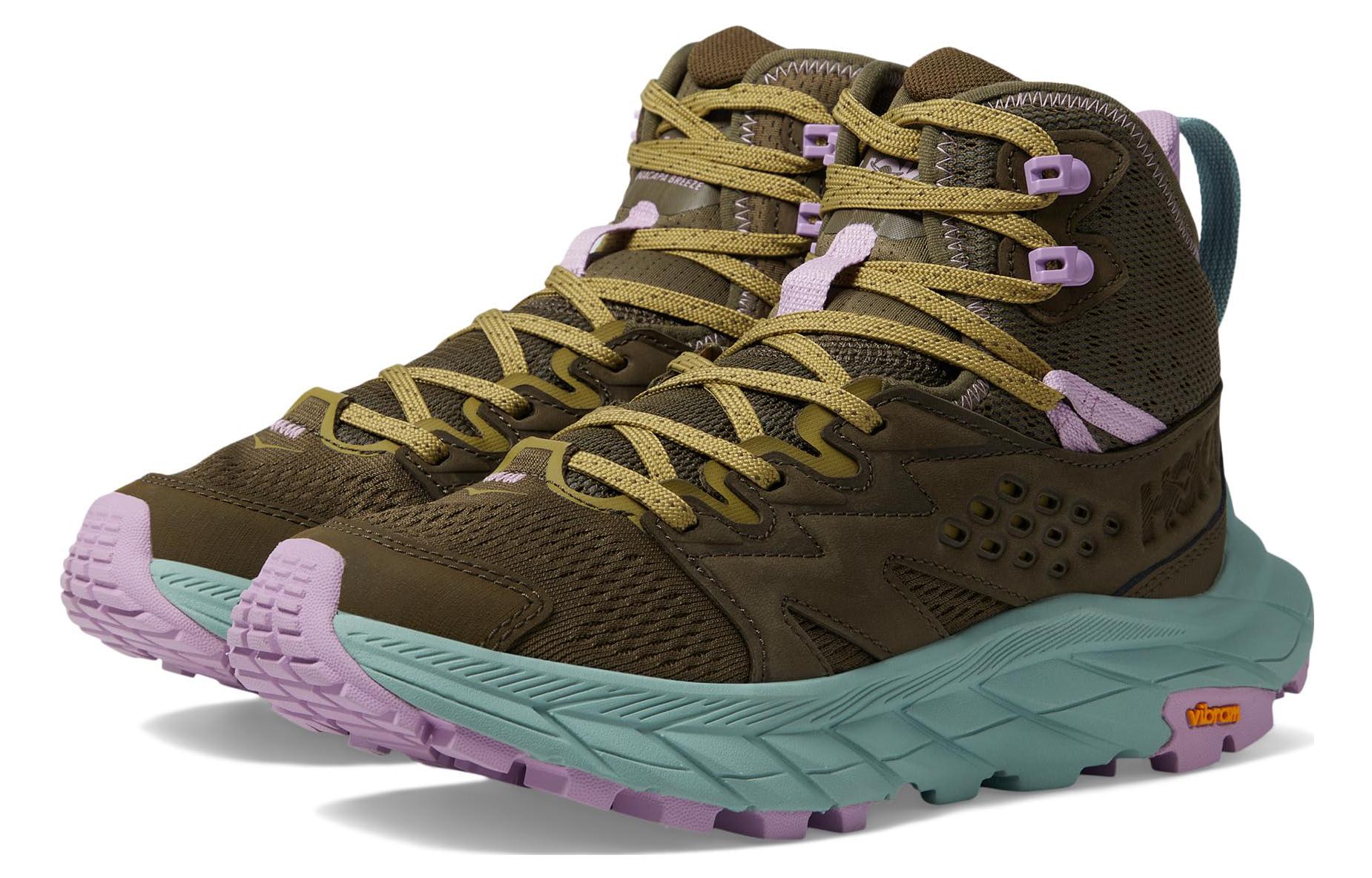 Lookbook (W) HOKA Anacapa Breeze Mid 'Dark Olive Agave' – Kasut Outdoor Hijau Zaitun Gelap 1134506-DOAG