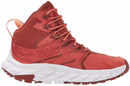 Lookbook HOKA ONE ONE Anacapa GTX 女士防滑耐磨 中筒 戶外功能鞋 男女同款 酒紅色