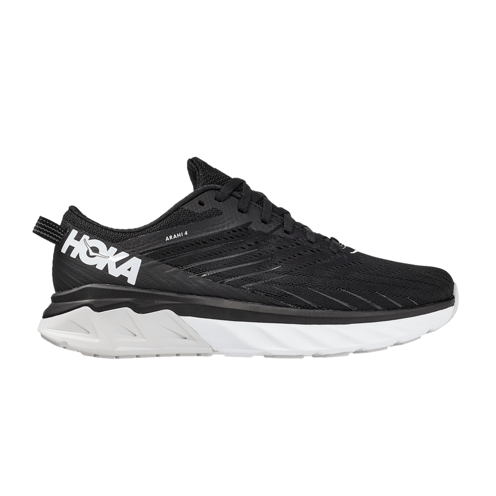 (Women) HOKA Arahi 4 'Black White' 1106474-BWHT