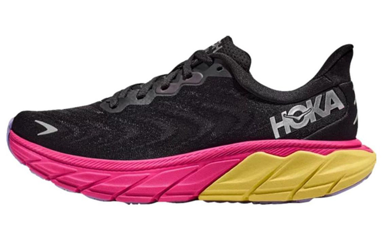 (Women) HOKA Arahi 6 'Black Pink Yarrow' 1123195-BPYR