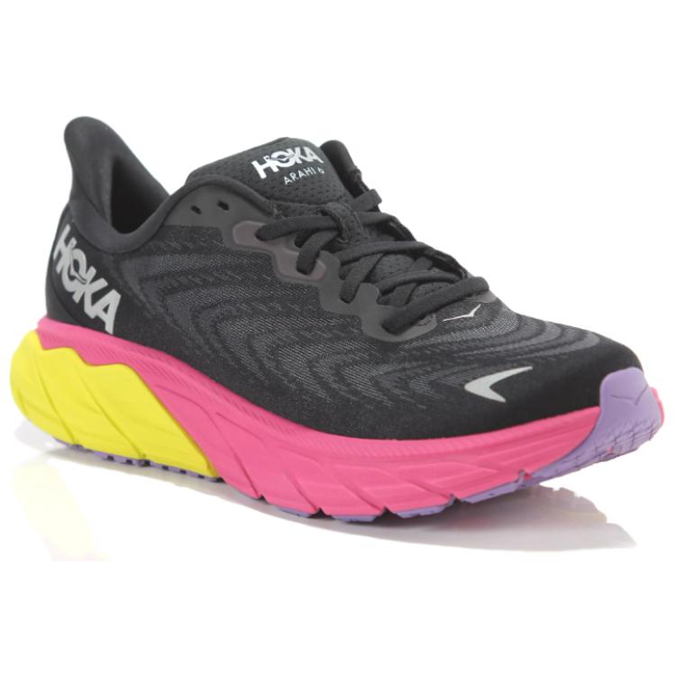 Lookbook HOKA ONE ONE Arahi 6 減震防滑耐磨 低幫 跑步鞋 女款 黑粉