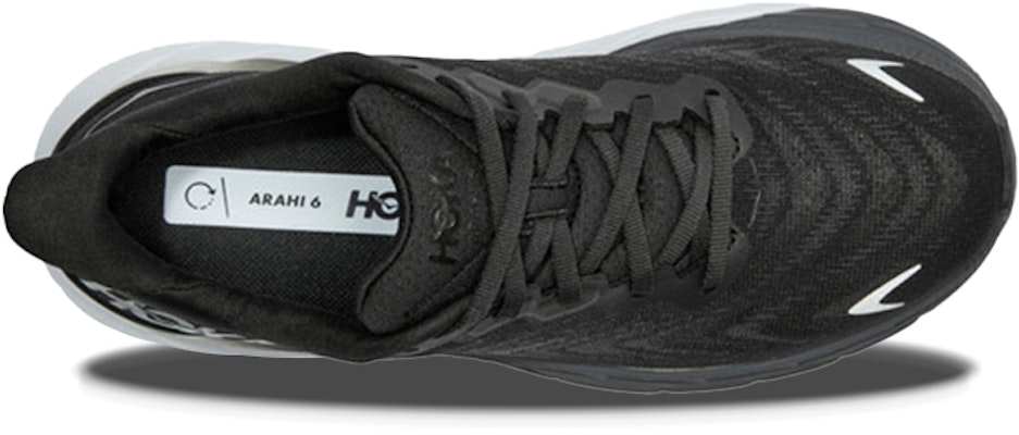 (W) HOKA Arahi 6 Wide 'Hitam Putih' 1123197-BWHT Lookbook (W) HOKA Arahi 6 Wide 'Hitam Putih' 1123197-BWHT
