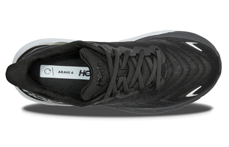 Lookbook (W) HOKA Arahi 6 宽版 '黑白' 1123197-BWHT
