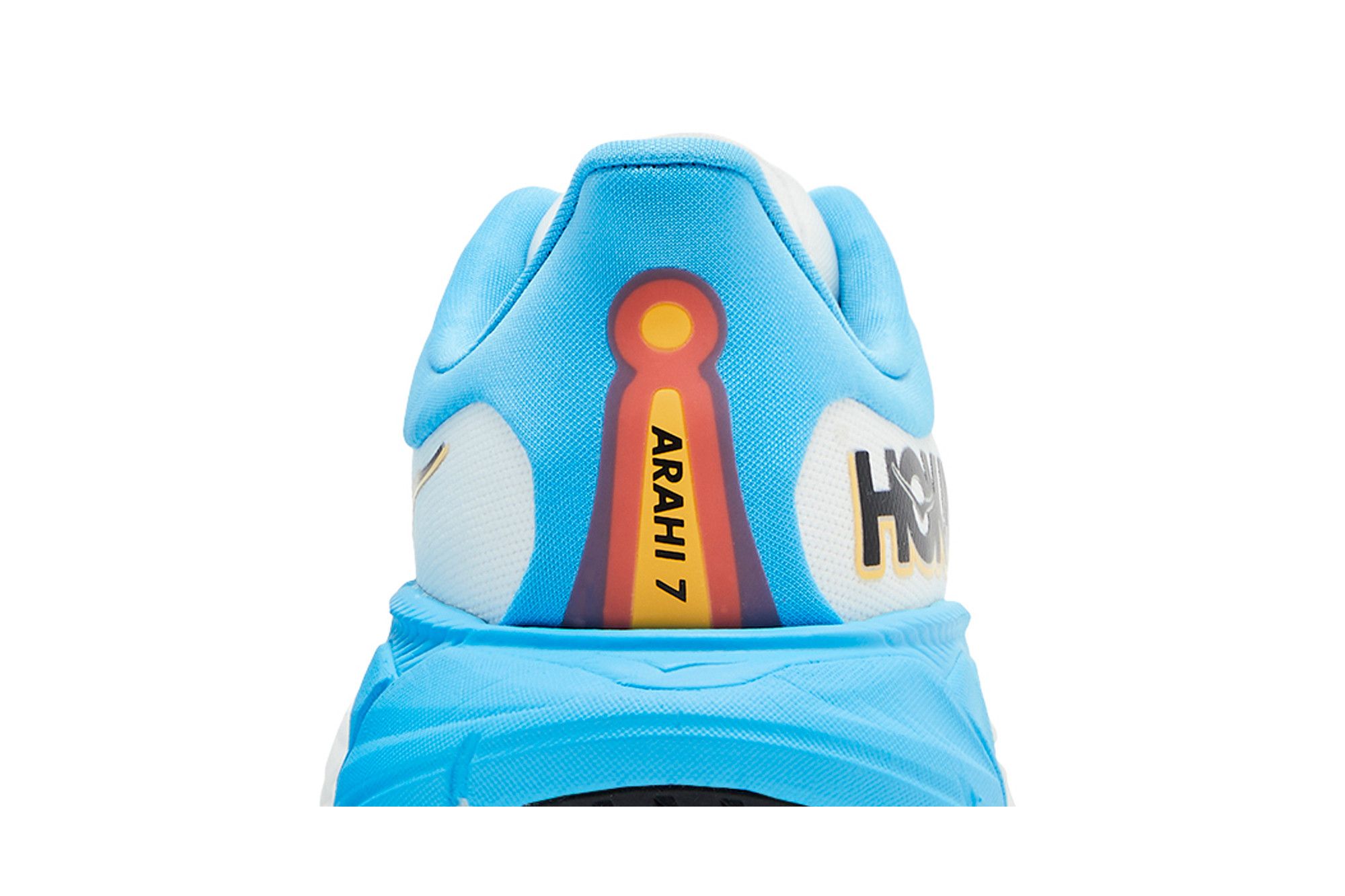 Sizing (W) HOKA Arahi 7 'Blanc De Blanc Swim Day' Sepatu Lari Pria/Wanita 1147851-BSW