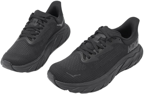 (W) HOKA Arahi 7 Wide 'Triple Black' Warna Hitam Padu Sepatu Lari 1147890-BBLC Shop (W) HOKA Arahi 7 Wide 'Triple Black' Warna Hitam Padu Sepatu Lari 1147890-BBLC