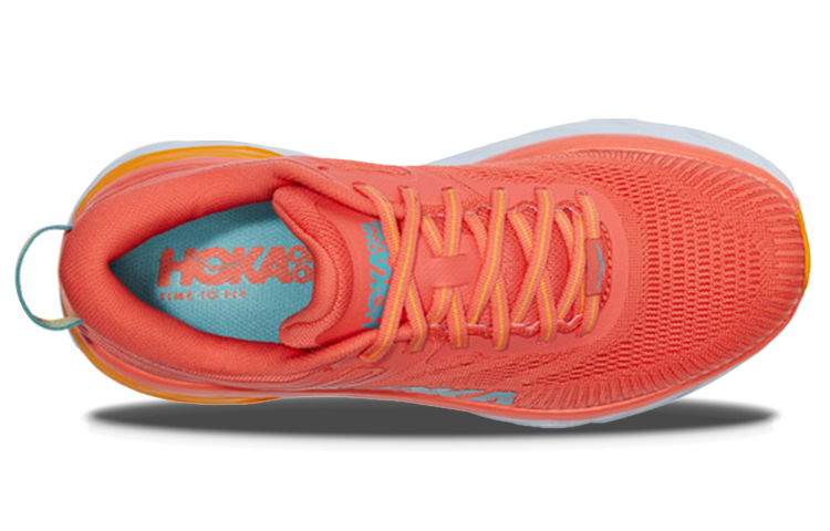 Lookbook HOKA ONE ONE Bondi 7 低筒跑步鞋 女款 粉橙色