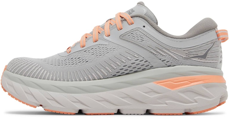 HOKA ONE ONE Bondi 7 潮流百搭休閒 低幫 跑步鞋 女款 灰橙 Lookbook HOKA ONE ONE Bondi 7 潮流百搭休閒 低幫 跑步鞋 女款 灰橙