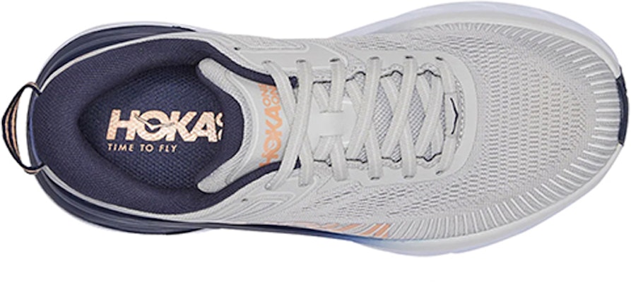 (W) HOKA Bondi 7 'Lunar Rock Black Iris' Sepatu Lari Pria/Wanita Terbaik 1110519-LRBI Lookbook (W) HOKA Bondi 7 'Lunar Rock Black Iris' Sepatu Lari Pria/Wanita Terbaik 1110519-LRBI