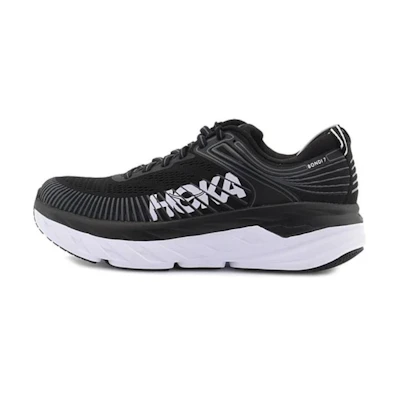 (W) HOKA Bondi 7 Wide 'Black White'