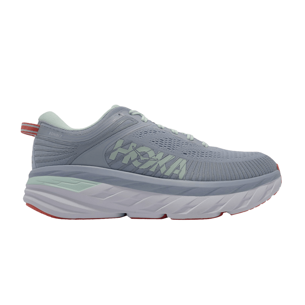 (Women) HOKA Bondi 7 Wide 'Blue Fog' 1110531-BFBG