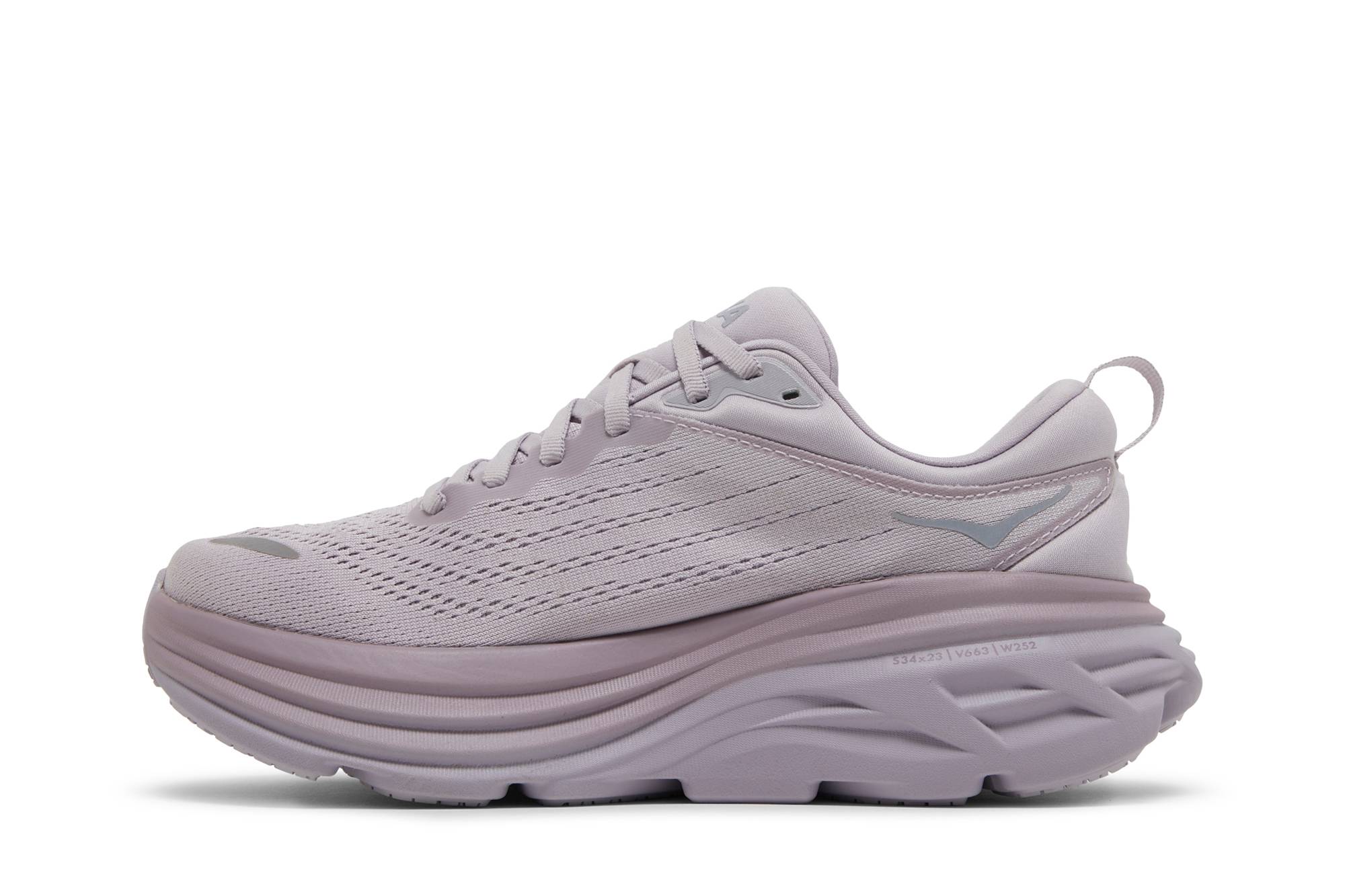 Lookbook (W) HOKA Bondi 8 'Lilac Marble' Sepatu Lari Wanita Marble Lilac 1127952-LMEL
