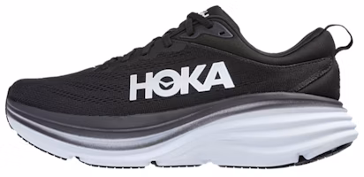(Women) HOKA Bondi 8 D Wide 'Black White' 1127954-BWHT (Women) HOKA Bondi 8 D Wide 'Black White' 1127954-BWHT