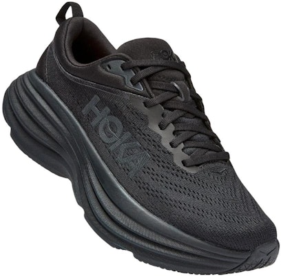 (W) HOKA Bondi 8 Wide 'Triple Black' Sepatu Hitam Lebar 1127954-BBLC Order (W) HOKA Bondi 8 Wide 'Triple Black' Sepatu Hitam Lebar 1127954-BBLC