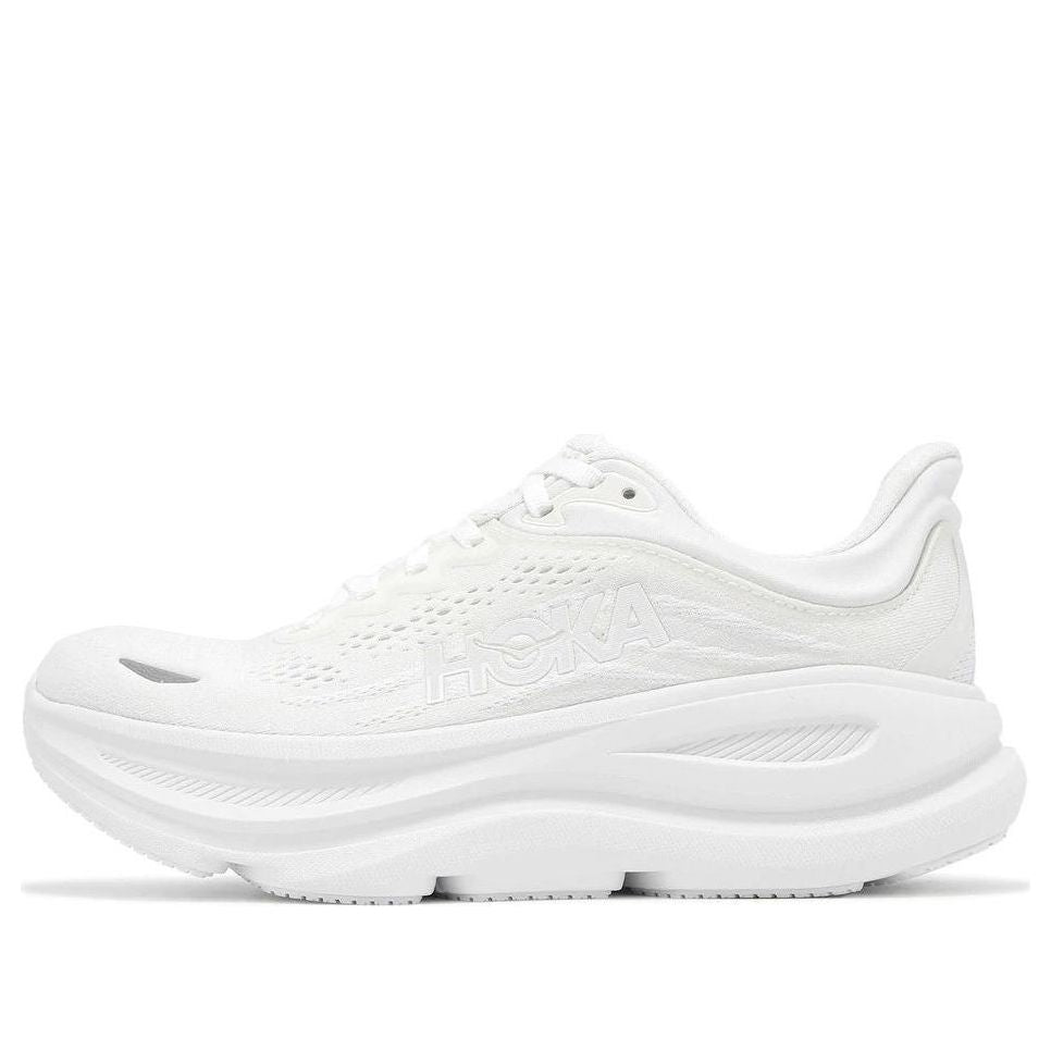 (Women) HOKA Bondi 9 Wide 'Triple White' 1162014-WWH