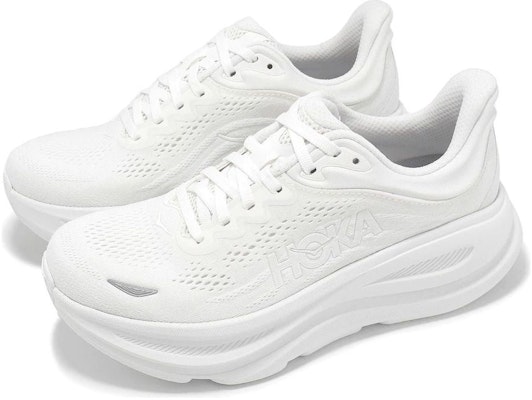(Women) HOKA Bondi 9 Wide 'Triple White' 1162014-WWH Lookbook (Women) HOKA Bondi 9 Wide 'Triple White' 1162014-WWH