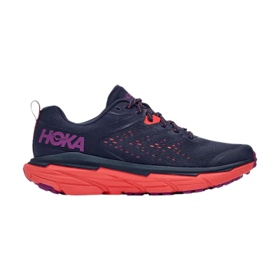 (W) HOKA Challenger ATR 6 'Black Iris Hot Coral'