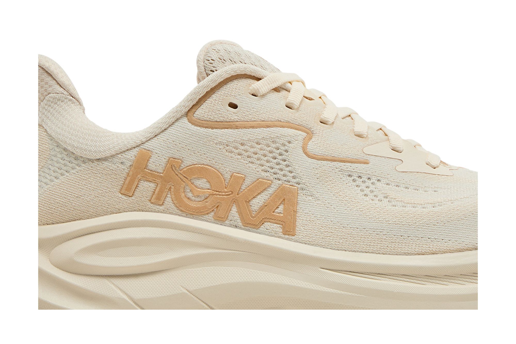 Lookbook (W) Hoka One One Clifton 10 Vanilla Birch Sepatu Lari Pria/Wanita 1162031-VCH