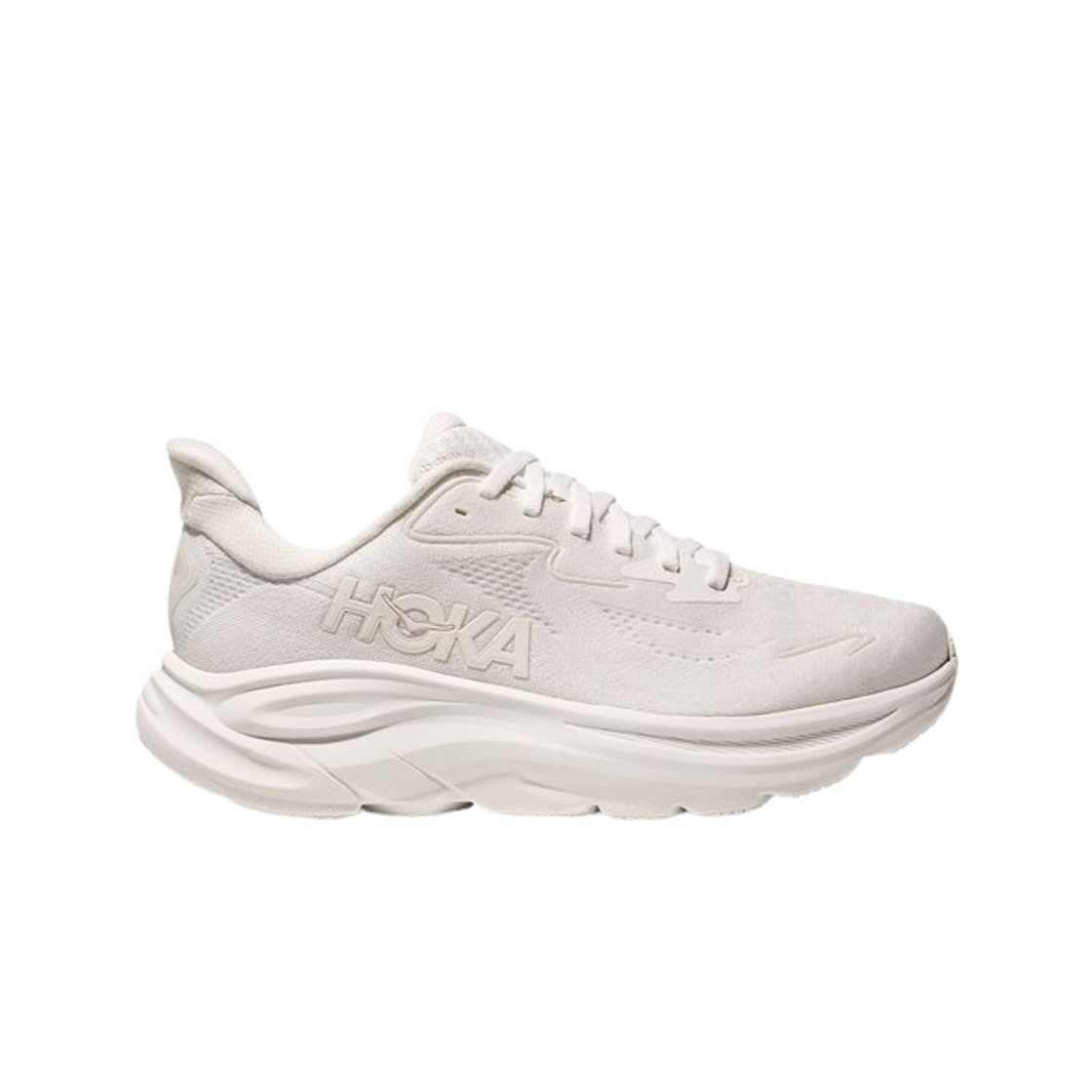 (Women) HOKA Clifton 10 Wide 'Triple White' 1162050-WWH