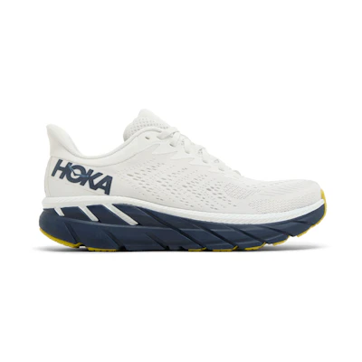 (W) HOKA Clifton 7 'Blanc De Blanc Black Iris'