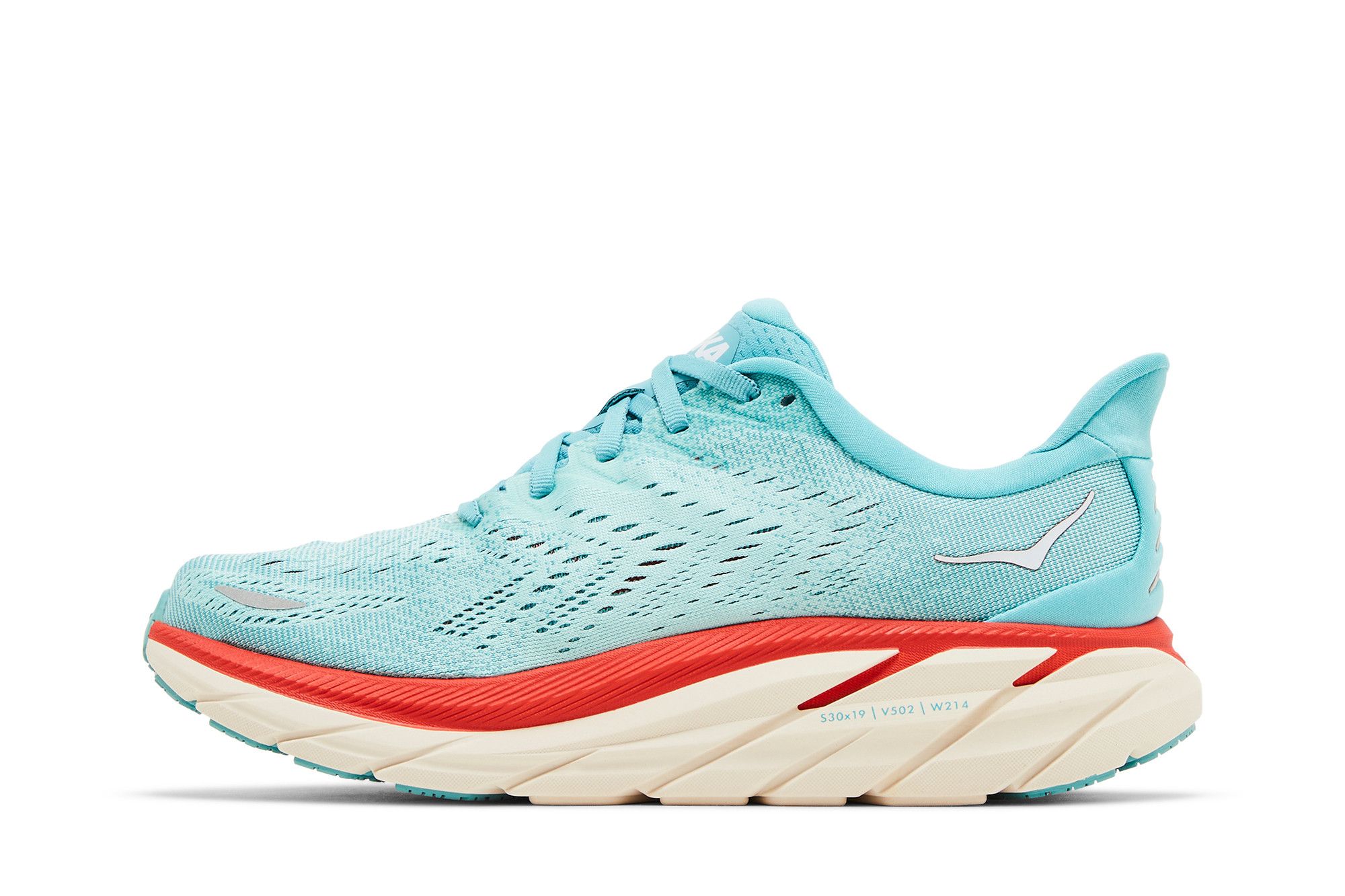 Lookbook (W) HOKA Clifton 8 Wide 'Aquarella' Sepatu Lari 1121375-AEBL