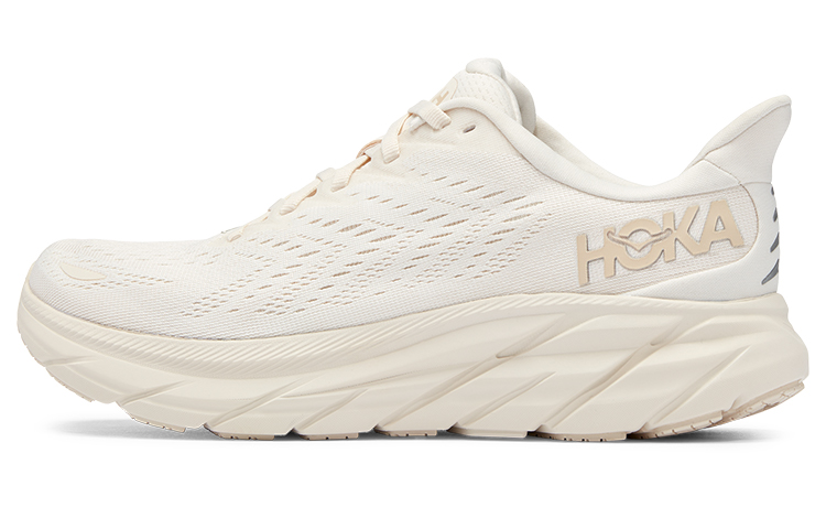 (W) HOKA Clifton 8 Wide 'Eggnog Shifting Sand'