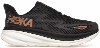 (Women) HOKA Clifton 9 'Black Rose Gold' 1127896-BRGL (Women) HOKA Clifton 9 'Black Rose Gold' 1127896-BRGL