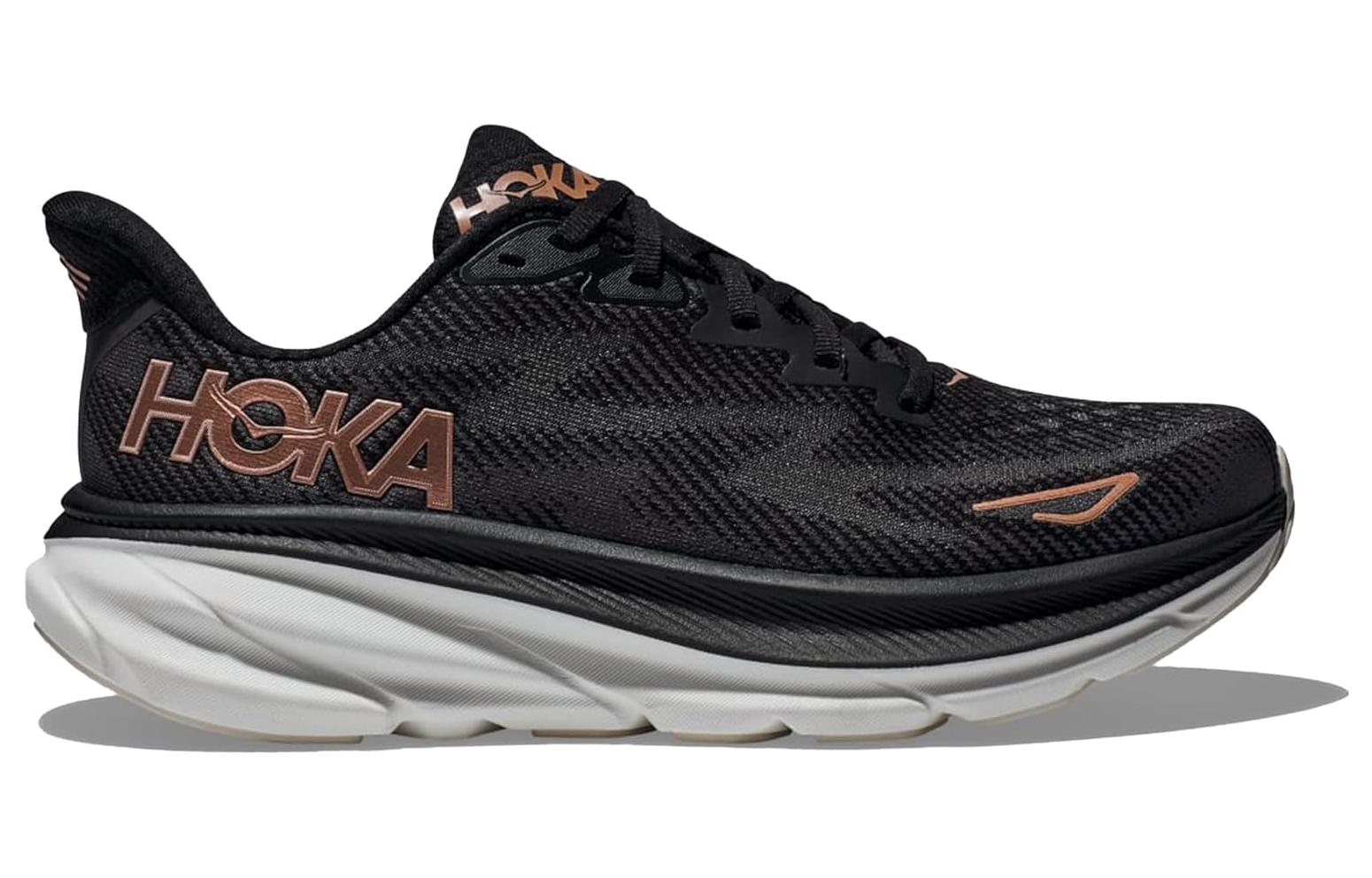Order (W) HOKA Clifton 9 'Hitam Rose Gold' 1127896-BRGL
