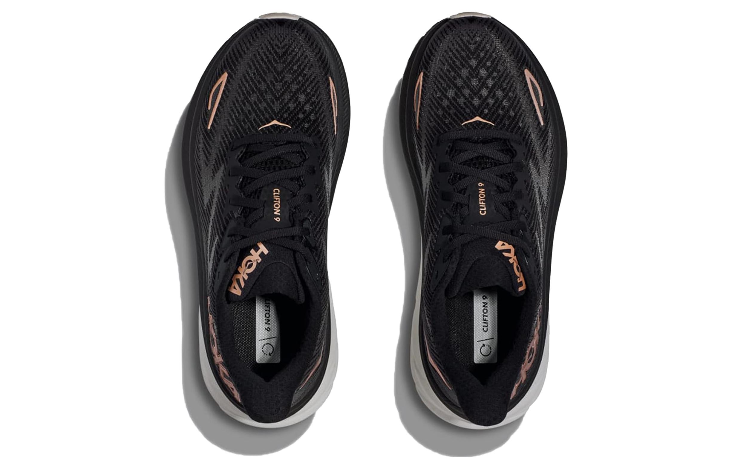 Lookbook (W) HOKA Clifton 9 'Hitam Rose Gold' 1127896-BRGL