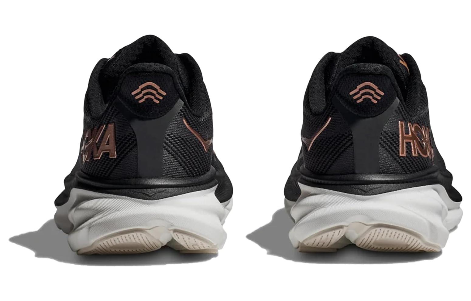 Shop (W) HOKA Clifton 9 'Hitam Rose Gold' 1127896-BRGL