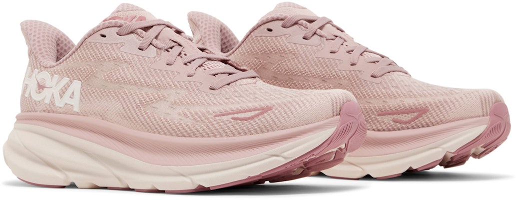 (W) HOKA Clifton 9 'Pale Mauve' Wanita Lelaki Kasut Larian Sneaker 1127896-PMPW Cheap (W) HOKA Clifton 9 'Pale Mauve' Wanita Lelaki Kasut Larian Sneaker 1127896-PMPW