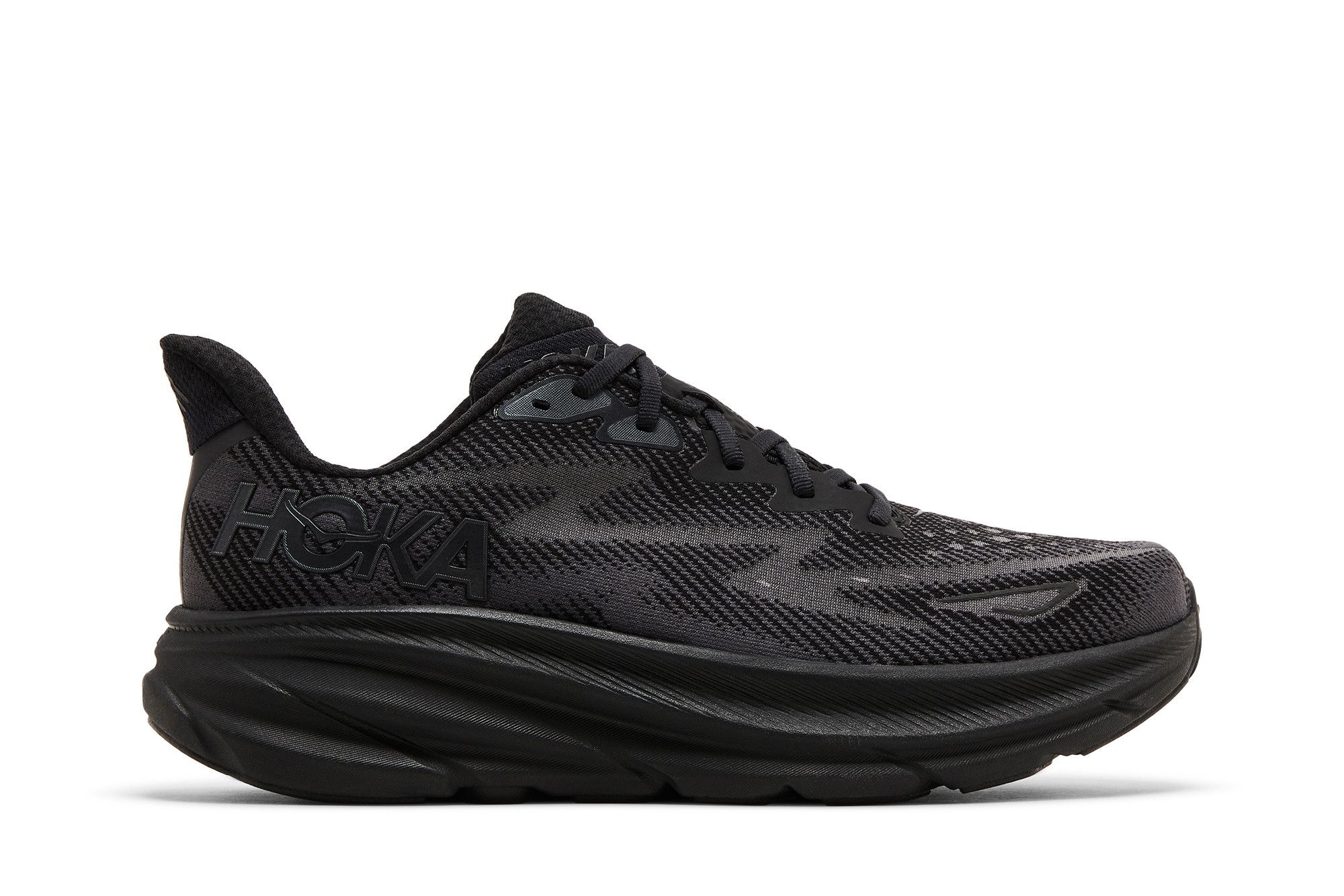 (Women) HOKA Clifton 9 'Triple Black'  1127896-BBLC
