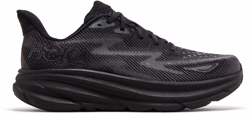 (W) HOKA Clifton 9 'Triple Black' Kasut Lari Serba Hitam 1127896-BBLC Buy (W) HOKA Clifton 9 'Triple Black' Kasut Lari Serba Hitam 1127896-BBLC