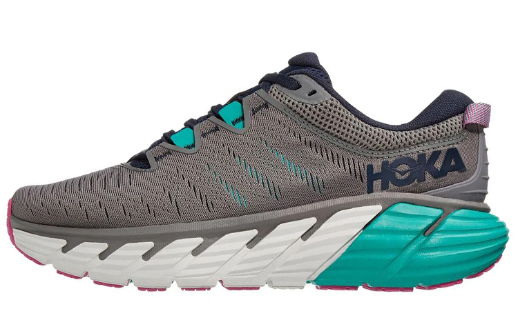 Buy HOKA ONE ONE Gaviota 3 舒適透氣 低幫運動跑步鞋 女款 灰藍拼色