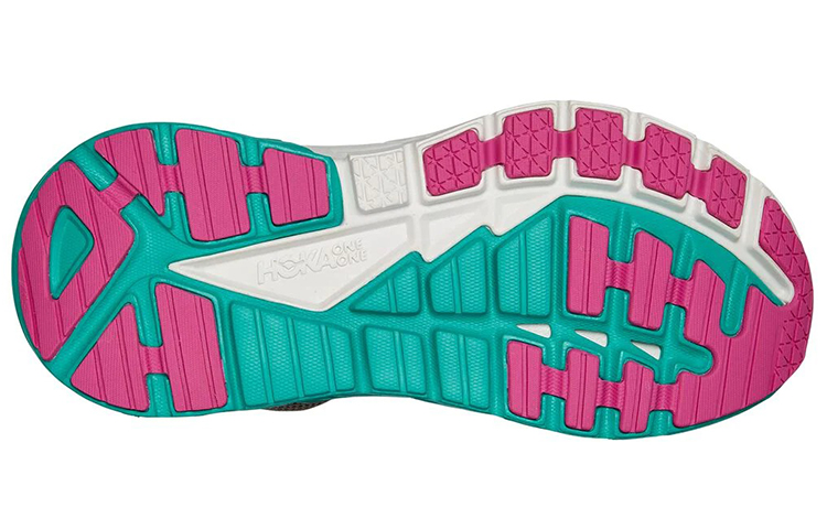 Shop HOKA ONE ONE Gaviota 3 舒適透氣 低幫運動跑步鞋 女款 灰藍拼色