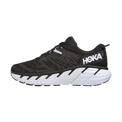 (W) HOKA Gaviota 4 'Black White'
