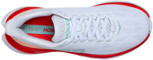 Shop HOKA ONE ONE Mach 4 低筒專業長跑跑鞋 女款 灰紅