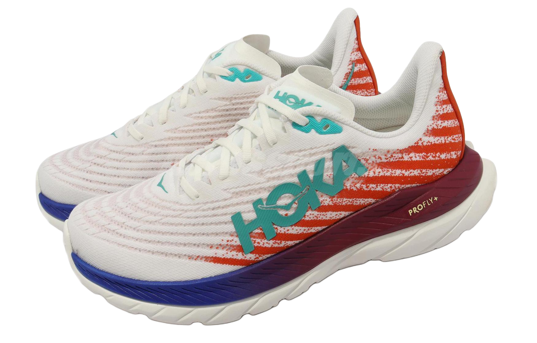 Lookbook (W) HOKA Mach 5 Wide ''Weiß Feuerrot'' 1136678-WFM
