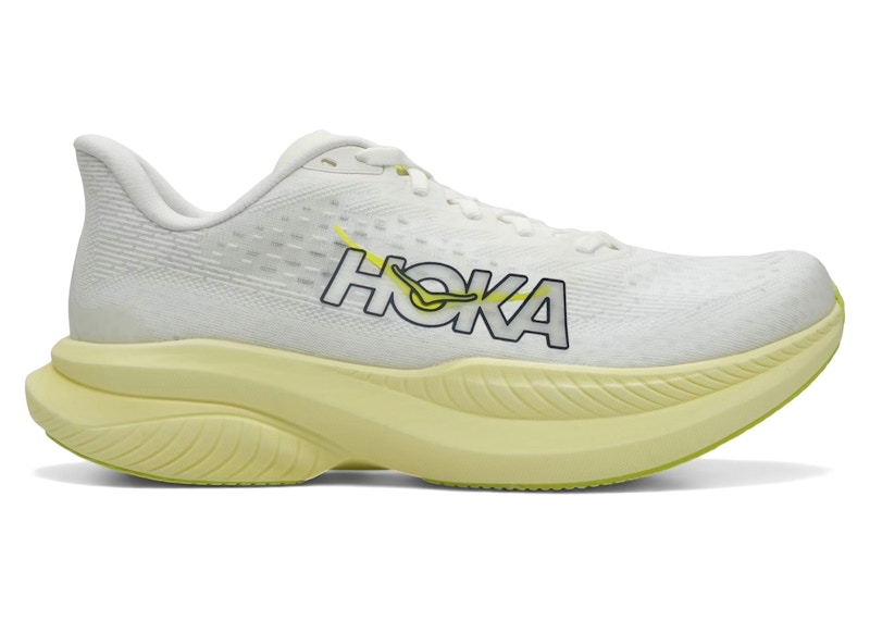 (Women) HOKA Mach 6 'White Neon Citrus' 1147810-WNH