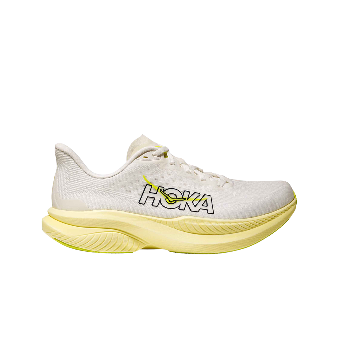 (Women) HOKA Mach 6 'White Neon Citrus' 1147810-WNH