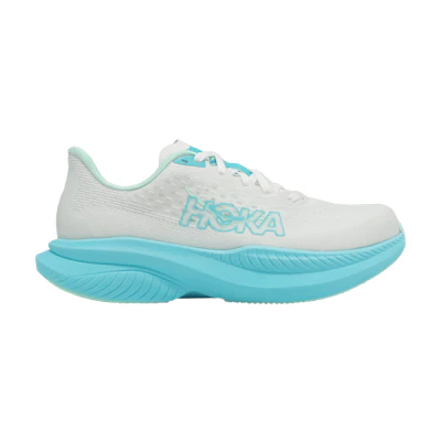 (W) HOKA Mach 6 Wide 'White Cielo Blue'