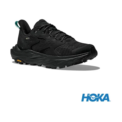 (W) HOKA ONE ONE Anacapa 2 Low GTX Hiking Shoes Black
