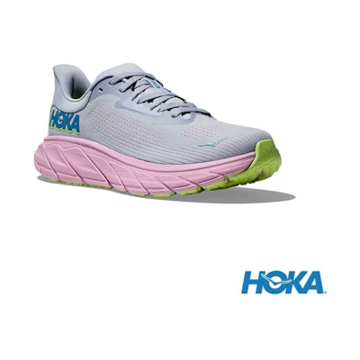 (W) HOKA ONE ONE Arahi 7 Wide Running Shoes Seagull /Pink Gray