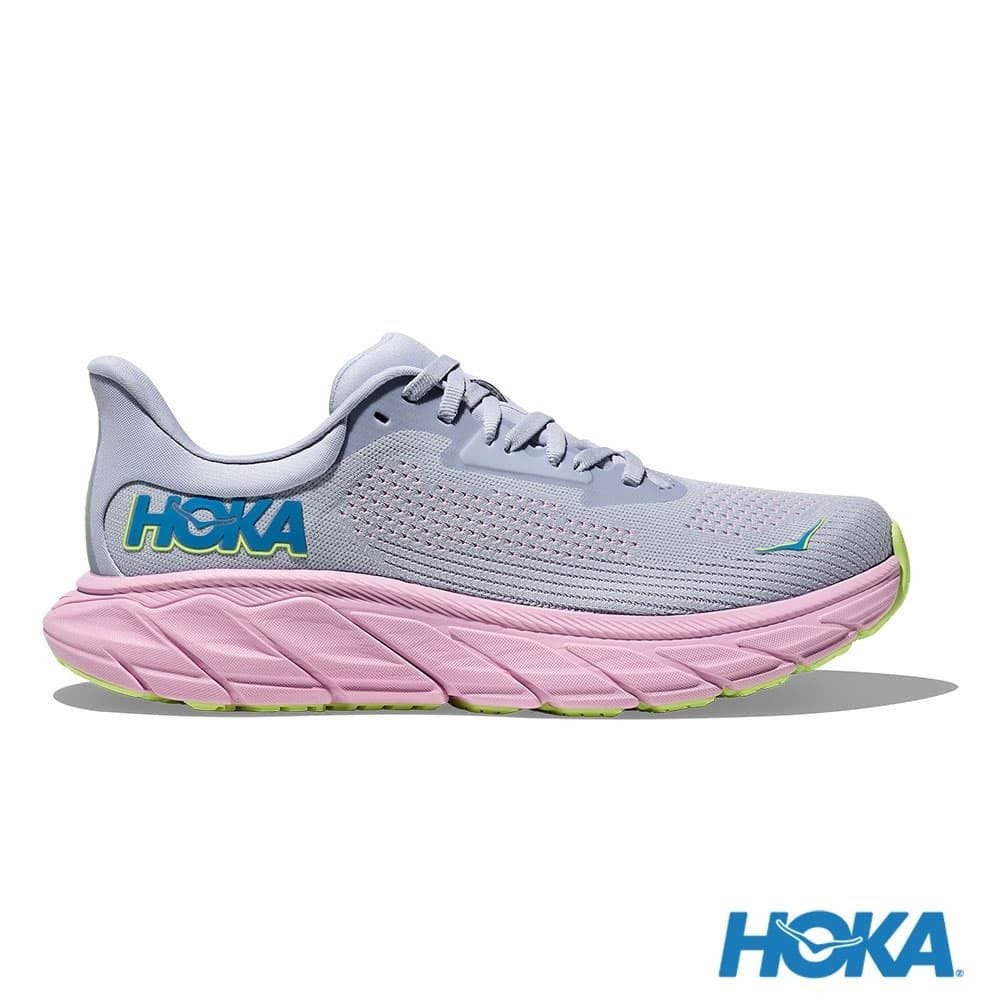 Order (W) HOKA ONE ONE Arahi 7 Wide Sepatu Lari Seagull/Pink Abu-Abu HO1147890GLP
