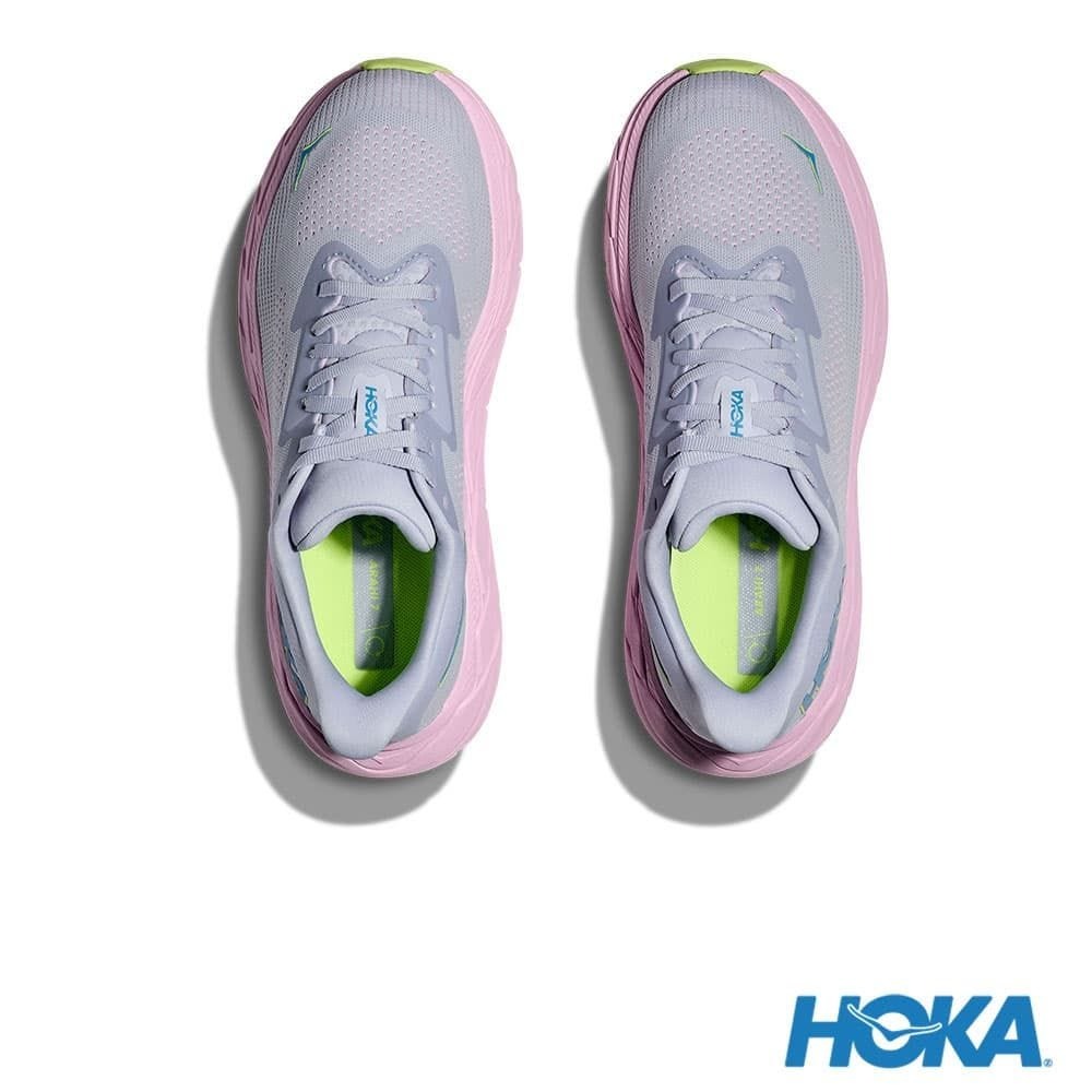 Sizing (W) HOKA ONE ONE Arahi 7 Wide Sepatu Lari Seagull/Pink Abu-Abu HO1147890GLP