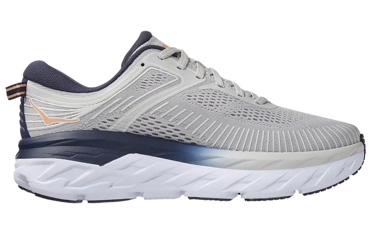 Order (W) HOKA ONE ONE Bondi 7 'Lunar Rock Black Iris' kasut lari. 1110531-LRBI