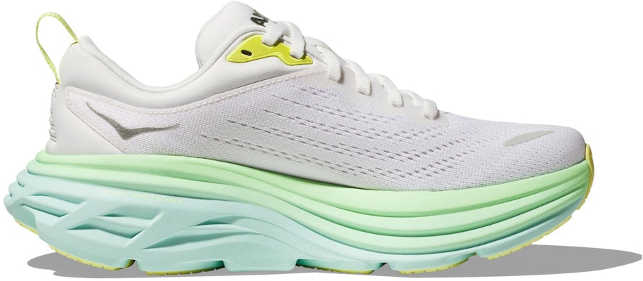 HOKA ONE ONE Bondi 8 防滑耐磨 低帮 跑步鞋 女款 白藍 寬楦版 Order HOKA ONE ONE Bondi 8 防滑耐磨 低帮 跑步鞋 女款 白藍 寬楦版